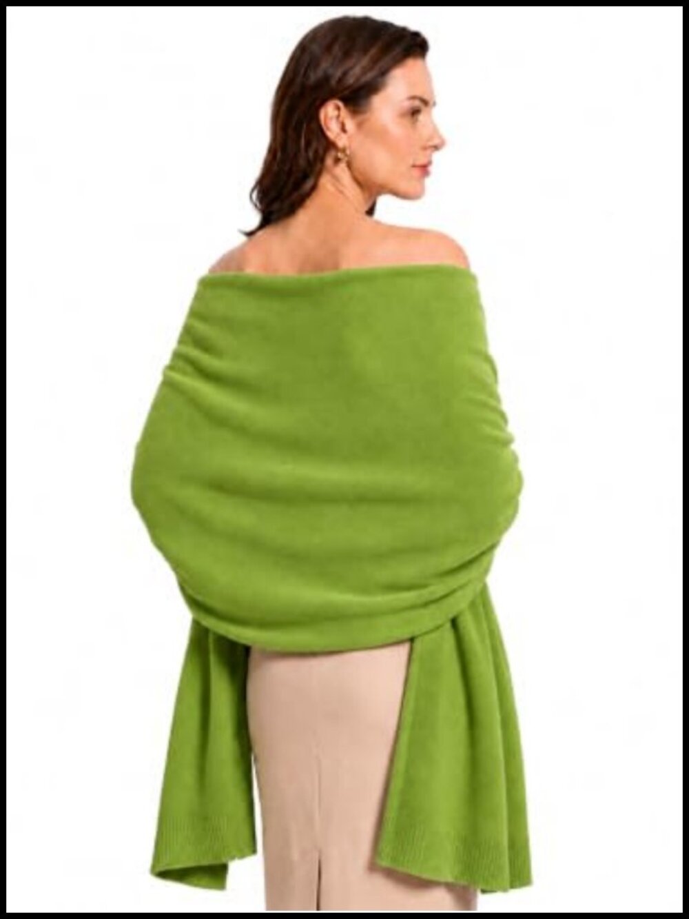 Thick Warm Knit Shawl Wrap Winter Wedding Pashmina